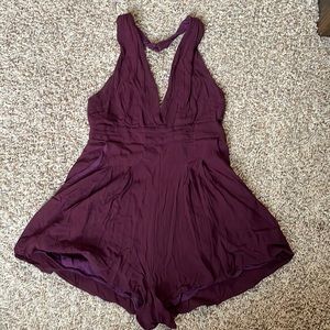 cute maroon romper